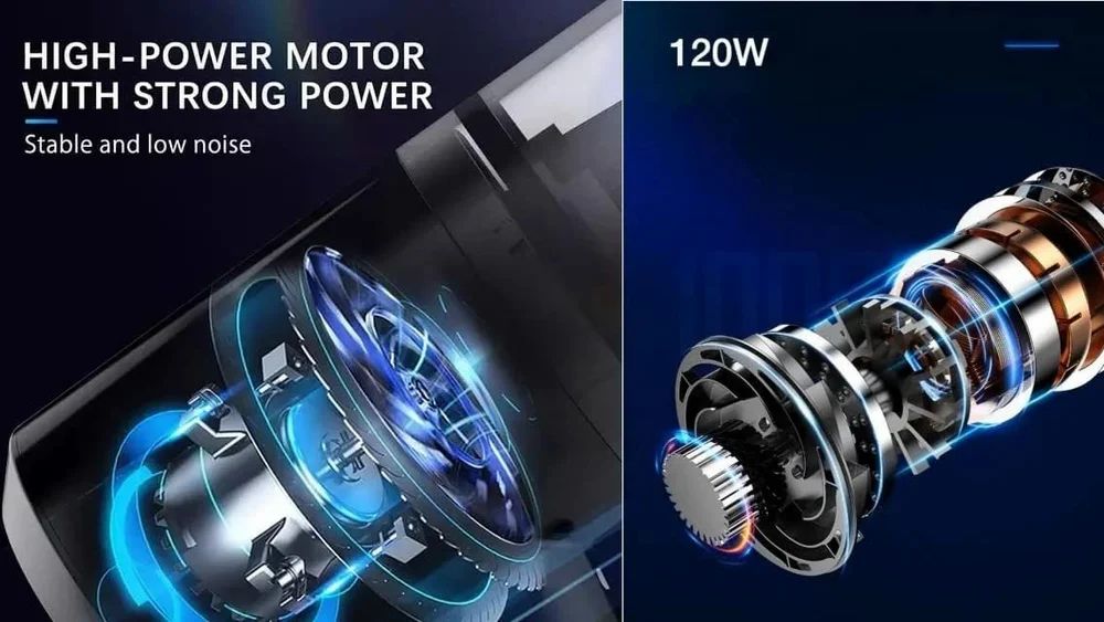 2 in 1 Vaccum Cleaner 2 in 1 Car Vacuum Cleaner Handheld Wireless Home Car USB Rechargeable