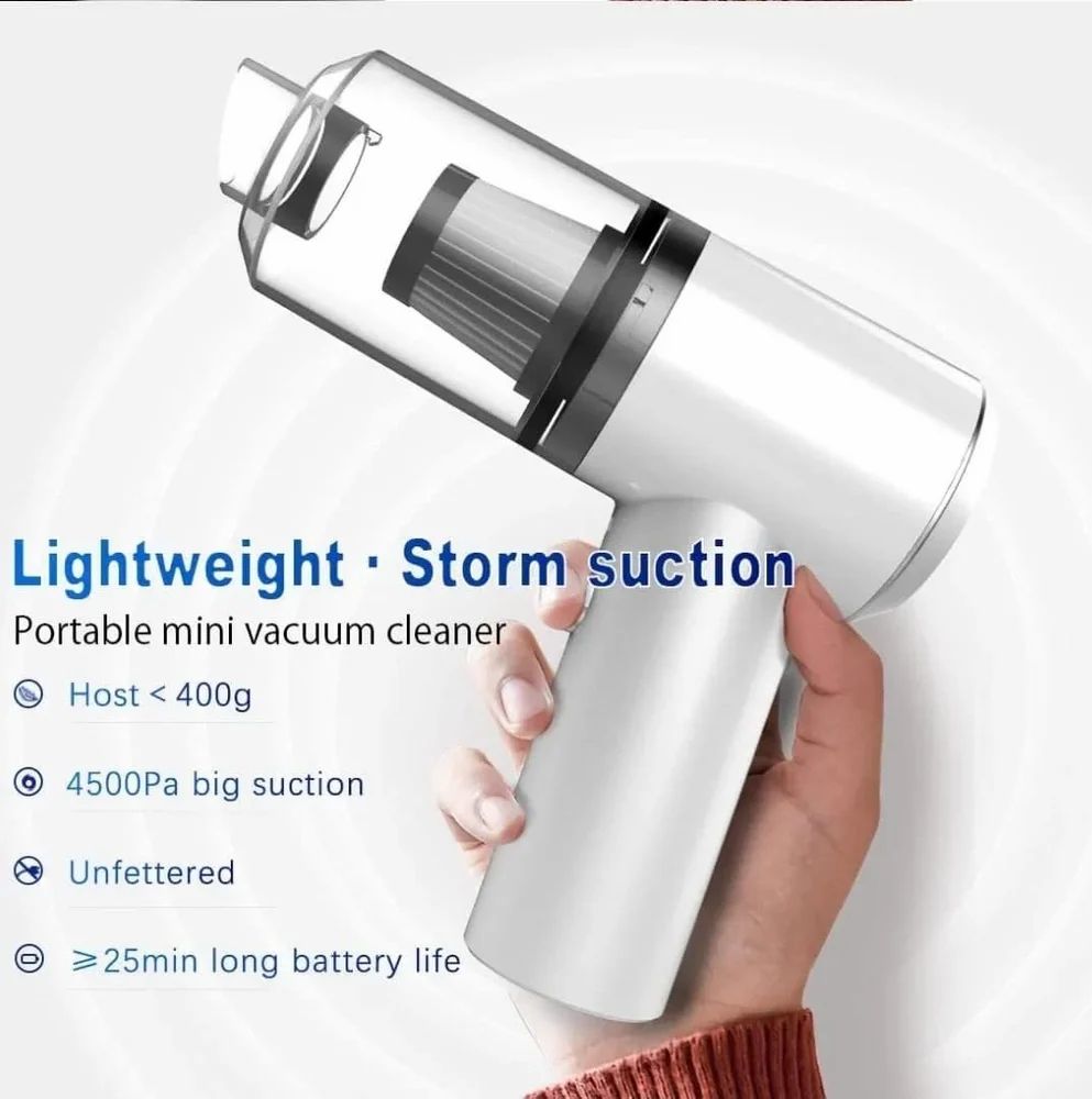 2 in 1 Vaccum Cleaner 2 in 1 Car Vacuum Cleaner Handheld Wireless Home Car USB Rechargeable